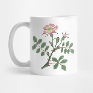 Iowa North Dakota State Flower Wild Prairie Rose Mug